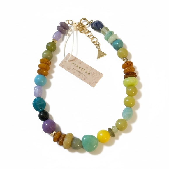 NWT Anthropologie Serefina Cool Mix Camp Beaded Necklace - Picture 4 of 9
